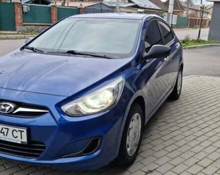 Синий Хендай Акцент, объемом двигателя 1.4 л и пробегом 147 тыс. км за 6500 $, фото 2 на Automoto.ua