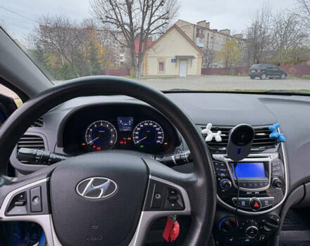 Синий Хендай Акцент, объемом двигателя 1.4 л и пробегом 148 тыс. км за 7500 $, фото 9 на Automoto.ua