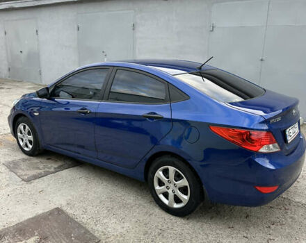 Синий Хендай Акцент, объемом двигателя 1.4 л и пробегом 110 тыс. км за 6700 $, фото 2 на Automoto.ua