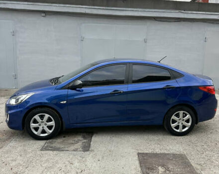 Синий Хендай Акцент, объемом двигателя 1.4 л и пробегом 110 тыс. км за 6700 $, фото 1 на Automoto.ua