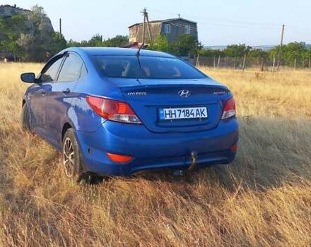 Синий Хендай Акцент, объемом двигателя 1.4 л и пробегом 215 тыс. км за 5900 $, фото 7 на Automoto.ua