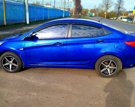 Синий Хендай Акцент, объемом двигателя 1.4 л и пробегом 190 тыс. км за 6500 $, фото 1 на Automoto.ua