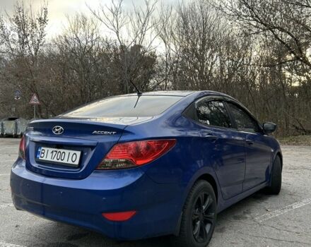 Синий Хендай Акцент, объемом двигателя 1.4 л и пробегом 165 тыс. км за 6300 $, фото 2 на Automoto.ua