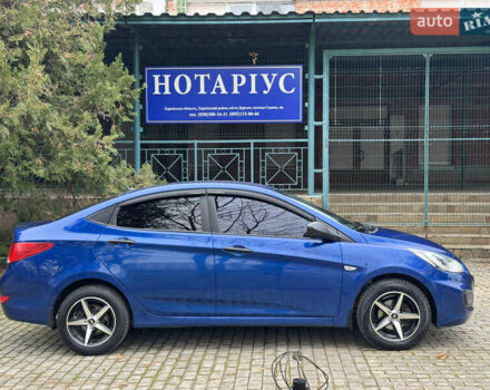 Синий Хендай Акцент, объемом двигателя 1.4 л и пробегом 189 тыс. км за 6750 $, фото 1 на Automoto.ua