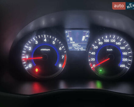 Синий Хендай Акцент, объемом двигателя 1.4 л и пробегом 74 тыс. км за 9200 $, фото 1 на Automoto.ua