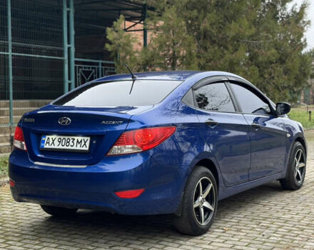 Синий Хендай Акцент, объемом двигателя 1.4 л и пробегом 189 тыс. км за 6750 $, фото 2 на Automoto.ua