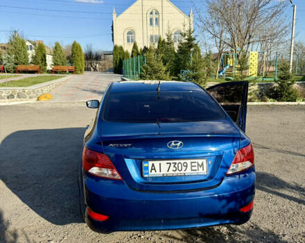 Синий Хендай Акцент, объемом двигателя 1.4 л и пробегом 95 тыс. км за 10300 $, фото 2 на Automoto.ua