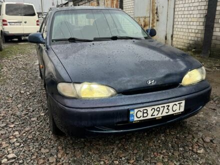 Синий Хендай Акцент, объемом двигателя 1.5 л и пробегом 300 тыс. км за 1450 $, фото 1 на Automoto.ua