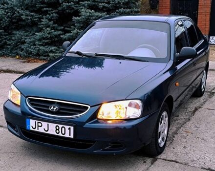 Синій Хендай Акцент, об'ємом двигуна 1.5 л та пробігом 155 тис. км за 1900 $, фото 1 на Automoto.ua