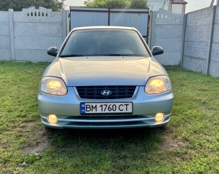 Синий Хендай Акцент, объемом двигателя 1.5 л и пробегом 180 тыс. км за 4200 $, фото 1 на Automoto.ua