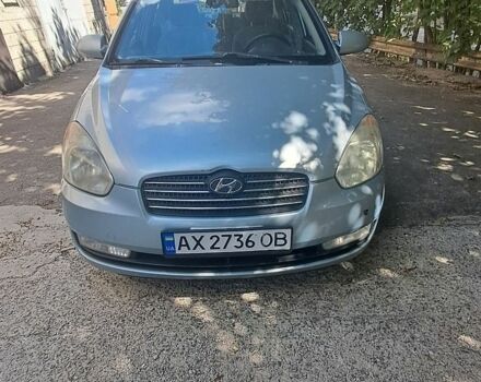 Синий Хендай Акцент, объемом двигателя 1.6 л и пробегом 153 тыс. км за 3900 $, фото 1 на Automoto.ua