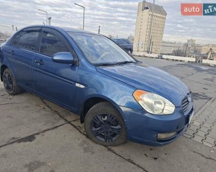 Синий Хендай Акцент, объемом двигателя 1.4 л и пробегом 238 тыс. км за 4850 $, фото 1 на Automoto.ua