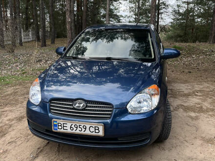 Синий Хендай Акцент, объемом двигателя 1.49 л и пробегом 165 тыс. км за 5500 $, фото 1 на Automoto.ua