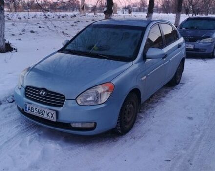 Синий Хендай Акцент, объемом двигателя 1.4 л и пробегом 165 тыс. км за 4100 $, фото 1 на Automoto.ua