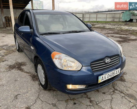 Синій Хендай Акцент, об'ємом двигуна 1.4 л та пробігом 124 тис. км за 4000 $, фото 1 на Automoto.ua