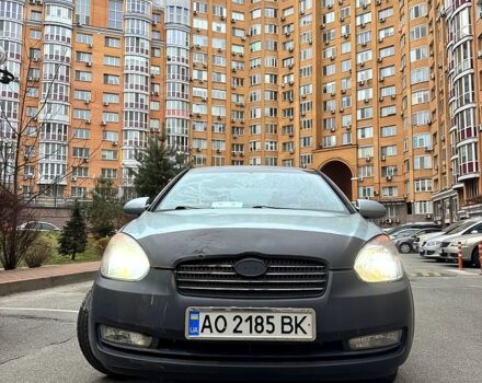 Синий Хендай Акцент, объемом двигателя 1.4 л и пробегом 205 тыс. км за 2500 $, фото 1 на Automoto.ua