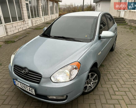 Синий Хендай Акцент, объемом двигателя 1.4 л и пробегом 174 тыс. км за 5450 $, фото 1 на Automoto.ua