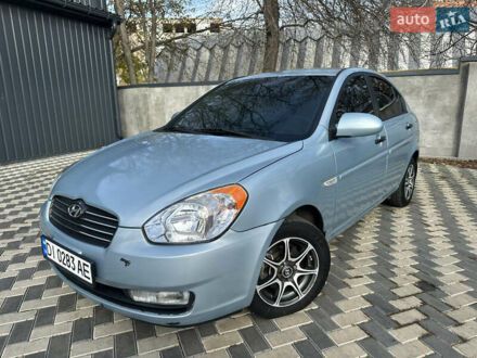 Синий Хендай Акцент, объемом двигателя 1.4 л и пробегом 174 тыс. км за 5450 $, фото 1 на Automoto.ua