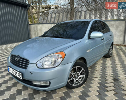 Синий Хендай Акцент, объемом двигателя 1.4 л и пробегом 174 тыс. км за 5450 $, фото 1 на Automoto.ua