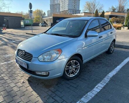 Синий Хендай Акцент, объемом двигателя 1.4 л и пробегом 191 тыс. км за 4000 $, фото 1 на Automoto.ua