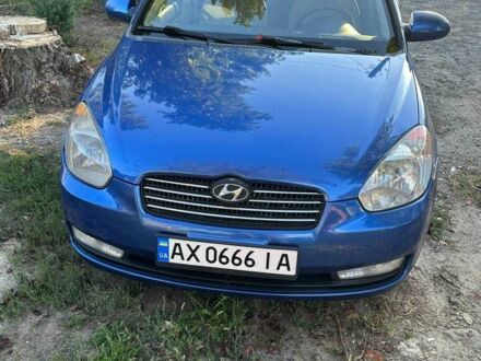 Синий Хендай Акцент, объемом двигателя 1.4 л и пробегом 193 тыс. км за 4500 $, фото 1 на Automoto.ua