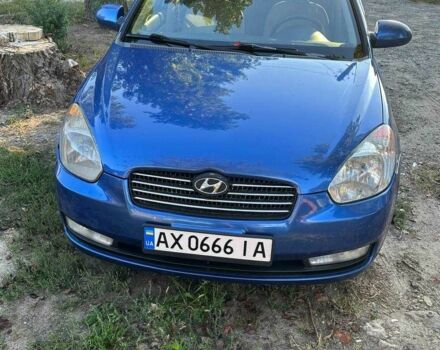 Синий Хендай Акцент, объемом двигателя 1.4 л и пробегом 193 тыс. км за 4500 $, фото 1 на Automoto.ua