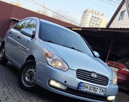 Синий Хендай Акцент, объемом двигателя 1.5 л и пробегом 185 тыс. км за 4650 $, фото 1 на Automoto.ua