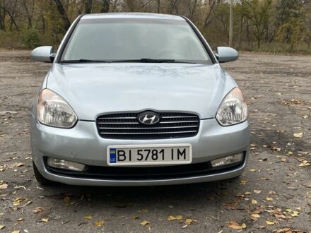 Синий Хендай Акцент, объемом двигателя 1.4 л и пробегом 212 тыс. км за 4500 $, фото 1 на Automoto.ua