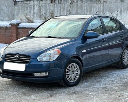 Синий Хендай Акцент, объемом двигателя 1.6 л и пробегом 176 тыс. км за 4650 $, фото 1 на Automoto.ua