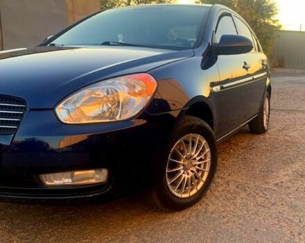 Синий Хендай Акцент, объемом двигателя 1.4 л и пробегом 257 тыс. км за 5400 $, фото 1 на Automoto.ua