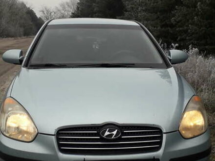 Синий Хендай Акцент, объемом двигателя 1.4 л и пробегом 247 тыс. км за 4500 $, фото 1 на Automoto.ua