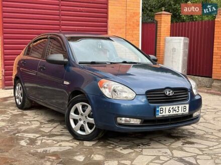 Хендай Акцент 2008 в Полтаве на Automoto.ua Синий Хендай Акцент, объемом двигателя 1.4 л и пробегом 144 тыс. км за 4950 $, фото 1 на Automoto.ua