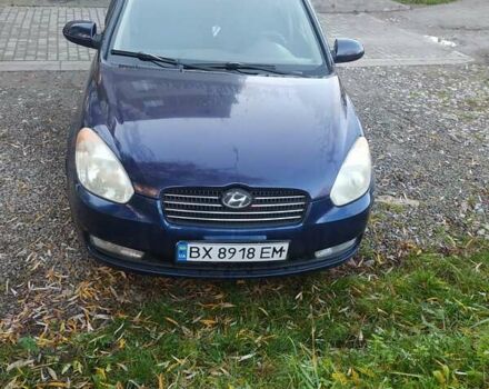 Синий Хендай Акцент, объемом двигателя 1.4 л и пробегом 286 тыс. км за 4800 $, фото 1 на Automoto.ua