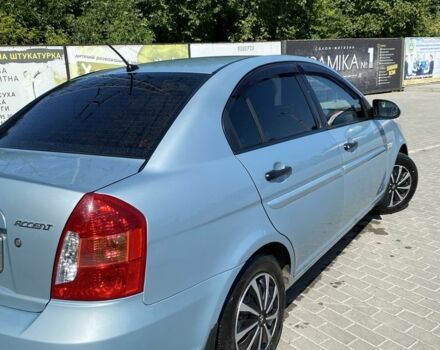 Синий Хендай Акцент, объемом двигателя 1.4 л и пробегом 252 тыс. км за 4200 $, фото 1 на Automoto.ua