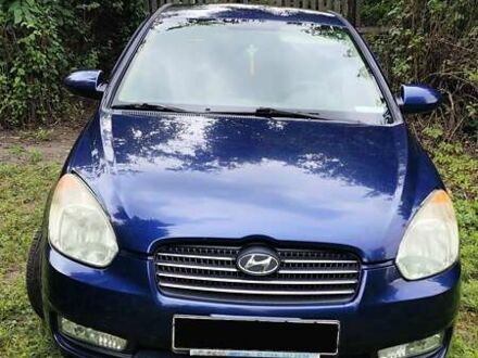 Синій Хендай Акцент, об'ємом двигуна 1.6 л та пробігом 133 тис. км за 5500 $, фото 1 на Automoto.ua