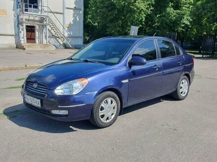 Синий Хендай Акцент, объемом двигателя 1.5 л и пробегом 230 тыс. км за 4490 $, фото 1 на Automoto.ua