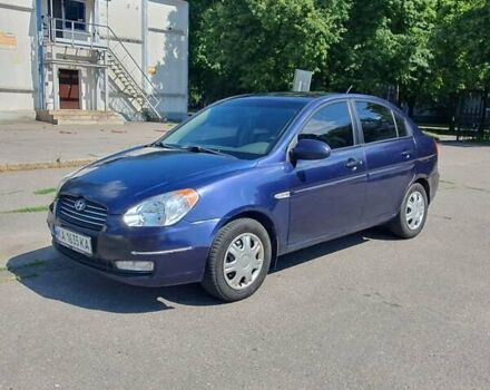 Синий Хендай Акцент, объемом двигателя 1.5 л и пробегом 230 тыс. км за 4490 $, фото 1 на Automoto.ua