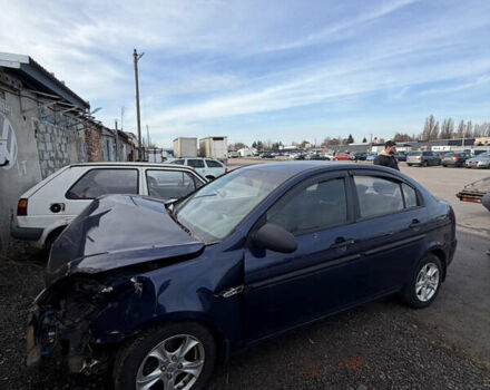 Синий Хендай Акцент, объемом двигателя 1.4 л и пробегом 200 тыс. км за 1500 $, фото 1 на Automoto.ua