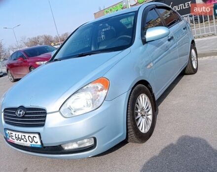 Синий Хендай Акцент, объемом двигателя 1.4 л и пробегом 187 тыс. км за 5300 $, фото 1 на Automoto.ua