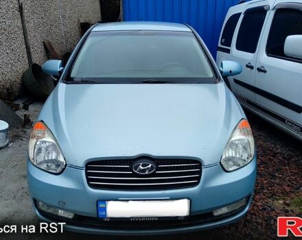 Синий Хендай Акцент, объемом двигателя 1.4 л и пробегом 113 тыс. км за 2400 $, фото 1 на Automoto.ua