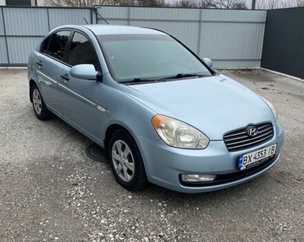 Синий Хендай Акцент, объемом двигателя 1.4 л и пробегом 118 тыс. км за 6200 $, фото 1 на Automoto.ua