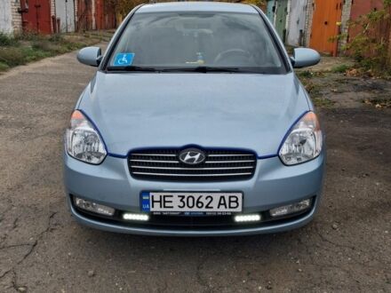 Синій Хендай Акцент, об'ємом двигуна 1.4 л та пробігом 56 тис. км за 7700 $, фото 1 на Automoto.ua