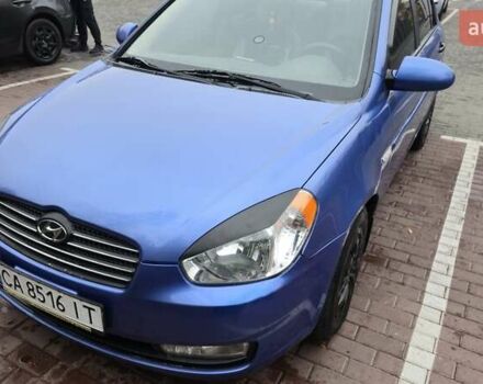 Синий Хендай Акцент, объемом двигателя 1.4 л и пробегом 210 тыс. км за 4000 $, фото 1 на Automoto.ua