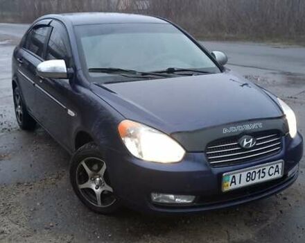 Синий Хендай Акцент, объемом двигателя 1.5 л и пробегом 325 тыс. км за 4900 $, фото 1 на Automoto.ua