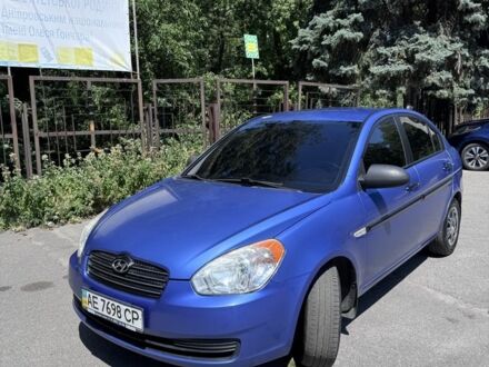 Синий Хендай Акцент, объемом двигателя 1.4 л и пробегом 212 тыс. км за 5500 $, фото 1 на Automoto.ua