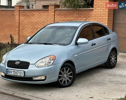 Синий Хендай Акцент, объемом двигателя 1.4 л и пробегом 201 тыс. км за 5999 $, фото 1 на Automoto.ua