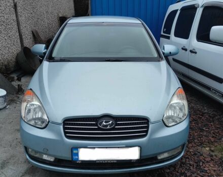 Синий Хендай Акцент, объемом двигателя 1.4 л и пробегом 113 тыс. км за 2400 $, фото 1 на Automoto.ua