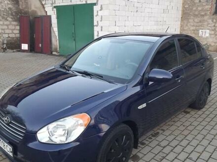 Синий Хендай Акцент, объемом двигателя 1.39 л и пробегом 143 тыс. км за 6150 $, фото 1 на Automoto.ua