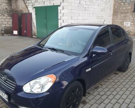 Синий Хендай Акцент, объемом двигателя 1.39 л и пробегом 143 тыс. км за 6150 $, фото 1 на Automoto.ua