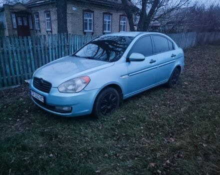 Синий Хендай Акцент, объемом двигателя 1.4 л и пробегом 214 тыс. км за 3999 $, фото 1 на Automoto.ua